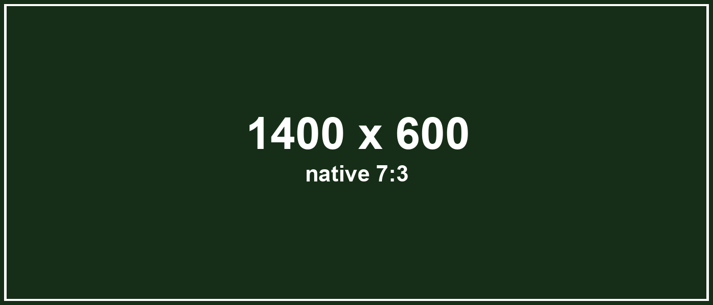 Hero banner, native 7:3 source locked to 16:9
